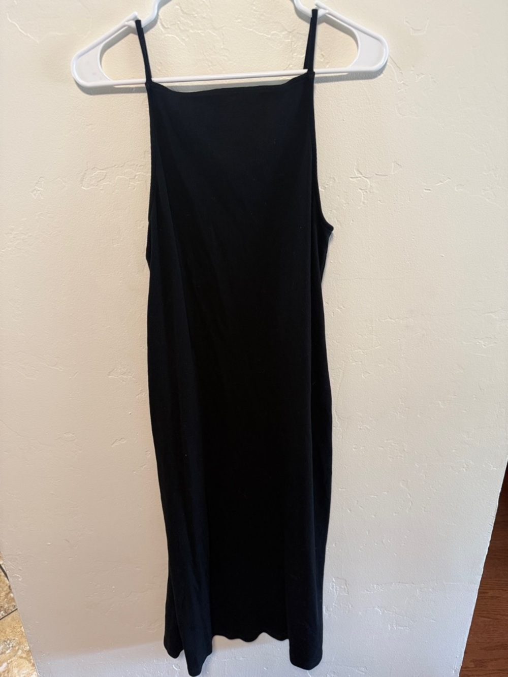 Old Navy Black Halter-Style Spaghetti-Strap Midi Dress